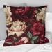 Designart "Regency Damask Grandeur Victorian Pattern VII" Floral Printed Throw Pillow