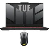 ASUS TUF Gaming A17 Gaming/Entertainment Laptop (AMD Ryzen 7 7735HS 8-Core 17.3in 144Hz Full HD (1920x1080) GeForce RTX 4060 64GB DDR5 4800MHz RAM Win 11 Pro) with TUF Gaming M3