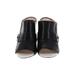 French Connection Heels: Clogs Chunky Heel Chic Black Solid Shoes - Women's Size 38 - Open Toe