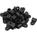 30Pcs Nylon R Type CC-2 3/8 Cable Cord Wire Clamp Clip Fastener Black (30 Unids Nylon R Tipo CC-2 3/8 Cable Cable Abrazadera Clip Sujetador Negro