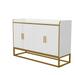 Modern Kitchen Buffet Storage Cabinet Cupboard Gloss with Metal Legs for living room Kitchen