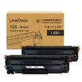 LinkDocs 125 Toner Cartridge Replacement for Canon 125 CRG-125 3484B001 to use with Canon ImageClass LBP6030w ImageClass LBP6000 ImageClass MF3010 Laser Printer (Black 2 Pack)