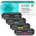 414X Toner Cartridge High Yield with Chip for HP 414X 414A W2020X W2021X W2022X W2023X Color LaserJet Pro MFP M479fdw MFP M479fdn M454dn M454dw M455dn (Black Cyan Magenta Yellow 4 Pack)
