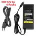 4 Packs 42V 2A Electric Scooter Battery Charger for Xiaomi Mi M365/Pro Es1 2 3 4 Adapter