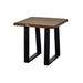 Porter Designs Manzanita Transitional Solid Wood Sled-Leg End Table, Natural