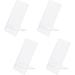 4 Sets Universal Clear Acrylic Mobile Phone Stand Holders Portable Tablets Holder Desktop Mobile Phone Holder Durable Phone Holder Dock Desk Accessories for Home Office