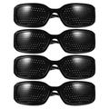 4 Pcs Sun Glasses Pinhole Sunglasses Vision Care Corrective Glasses Full-hole Sunglasses Pinhole Hole Glasses Care Pinhole PC Resin