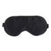 1Pc Silk Sleeping Eyeshade Comfortable Eye Mask Breathable Blindfold Night Eye Patch for Men Women (Black)