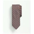 Brooks Brothers Men's Silk Link Grid Print Tie | Brown | Size Regular