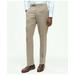 Brooks Brothers Men's Slim Fit Stretch Wool Mini-Houndstooth 1818 Dress Trousers | Khaki | Size 38 30