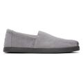 TOMS Men's Grey Alp Fwd Distressed Suede Espadrille Slip-On Shoes, Size 12