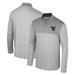 Men's Colosseum Gray West Virginia Mountaineers Tuck Quarter-Zip Top