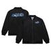 Men's Mitchell & Ness Black Orlando Magic Hardwood Classics Vintage Logo Full-Zip Bomber Jacket