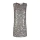 P.a.r.o.s.h. , Sequin Sleeveless Dress ,Gray female, Sizes: M, L