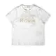Fendi , Baby T-shirt with Roma Print ,White male, Sizes: 12 M, 18 M