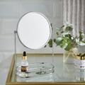 Modern Luxe Free Standing Dressing Table Mirror Chrome
