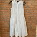 J. Crew Dresses | J.Crew Women's Eyelet Sleeveless Button Front Midi Shirtdress Dress White Size 4 | Color: White | Size: 4