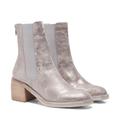 Free People Shoes | Free People Essential Chelsea Boots Block Heel Silver Gunmetal Eur 39 Us 8.5-9 | Color: Silver | Size: 8.5