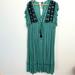 Free People Dresses | Free People Embroidered Midi Dress | Color: Black/Green | Size: Xs