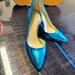 Jessica Simpson Shoes | Jessica Simpson Electric Blue D'orsay Heels | Color: Blue | Size: 9