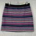 American Eagle Outfitters Skirts | American Eagle Mini Skirt Womens 4 Pink Black Aztec Striped Southwestern New | Color: Pink | Size: 4