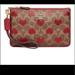 Coach Bags | Coach Wristlet/Clutch Hearts Print From Valentine’s Edition 2022 | Color: Red/Tan | Size: 7”1/2 X 4”3/4 X 1/2”