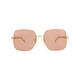 Gucci Accessories | Gucci Square-Frame Metal Sunglasses Gold Womens | Color: Gold/Orange | Size: Os