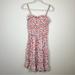 Jessica Simpson Dresses | Jessica Simpson Floral Ruffle Dress Sz Large | Color: Green/Pink | Size: L