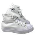 Converse Shoes | Converse Ctas Lift Platform White For Women Canvas Shoes High Custom 173149cwwww | Color: White | Size: 10