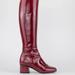 Gucci Shoes | Gucci Horsebit Patent Leather Riding Boots | Color: Red | Size: 6