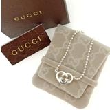 Gucci Jewelry | Gorgeous Gucci Italian Luxury Heart Necklace 025 Sterling Silver | Color: Silver | Size: Os