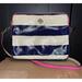 Kate Spade New York Bags | Kate Spade New York “Bryce” Rugby Stripe Print Ipad Pvc Crossbody Shoulder Bag | Color: Blue/White | Size: Os