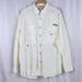 Columbia Shirts | Columbia Pfg Shirt Mens Xl White 100% Cotton Long Sleeve Button Down Vented | Color: White | Size: Xl