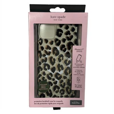 Kate Spade Accessories | Kate Spade Iphone 14 Plus Cheetah Print Phone Case. Black And Gold Color Mix. | Color: Black/Gold | Size: Iphone 14 Plus