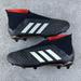 Adidas Shoes | Adidas Predator 18+ Fg Control Skin Black White Soccer Cleats Men's Size 6 | Color: Black/White | Size: 6