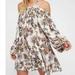 Free People Dresses | Free People Juliana Butterfly Cold Shoulder Dress Sz Xs | Color: White/Yellow | Size: Xs