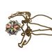 J. Crew Jewelry | J. Crew Crystal Floral Mandala Pendant Long Adjustable Necklace Aurora Crystal | Color: Gold/Orange | Size: Os