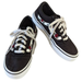Vans Shoes | Girls Vans Black Ward With Floral Embroidery Sneaker Size 1 | Color: Black/Red | Size: 1g