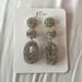 J. Crew Jewelry | Gorgeous J Crew Pave Crystal Earrings Nwt | Color: Gold/Silver | Size: Os