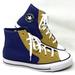 Converse Shoes | Converse Chuck Taylor High Casual Sneakers Women Shoes Navy Dune Canvas A04535f | Color: Blue/Yellow | Size: Various