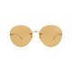 Gucci Accessories | Gucci Round-Frame Metal Sunglasses Gold Womens | Color: Gold/Orange | Size: Os