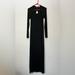 Free People Dresses | Free People Beach Cut Out Ribbed Long Sleeve Maxi Dress Size M Edgy Punk | Color: Black | Size: M