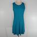 Columbia Dresses | Columbia Sleeveless Shift Dress Womens Small Omni-Wick Shelf Bra Turquoise Blue | Color: Blue | Size: S