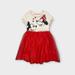 Disney Dresses | Disney Love Graphic Red Tulle Dress Nwot | Color: Red/White | Size: 5tg