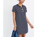 Madewell Dresses | Madewell Navy White Striped Pocket T Shirt Dress Size Small | Color: Blue/White | Size: S