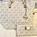 Michael Kors Bags | Michael Kors Jet Set Tote + Wallet | Color: Cream/Gold | Size: Os