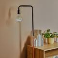 Talisman Black and Copper Floor Lamp with 2W LED Vintage Love Bulb