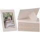 Litpoetic 100 Pack Standing Paper Picture Frames 4x6,Cardboard Photo Frame with Easel,Paper Photo Frame Cards,Gallery Frames Bulk For Mother's Day,DIY,Classroom, White