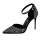 Womens-Heels Womens Mid Block Heels Ladies Low Court Shoes Party Wedding Shoes Round Toe Pumps High Heels Shoes for Men High Heels Shoes for Girls,Birthday Gift for Women Black #2 5 52.99