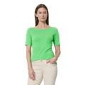 T-Shirt MARC O'POLO "T-shirt, short-sleeve, boat-neck" Gr. M, grün (grass grün) Damen Shirts Jersey